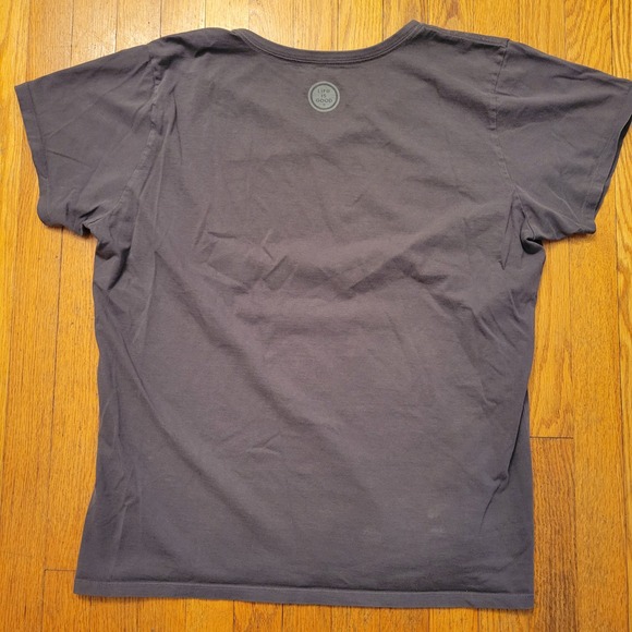 Life is Good XXL Crusher Tee Sunflower Water Droplets Gray V Neck Summer Travel - Picture 6 of 6